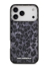 Karl Lagerfeld для iPhone 17 Pro Max чехол IML Leopard Metal camera Hard Black (MagSafe)