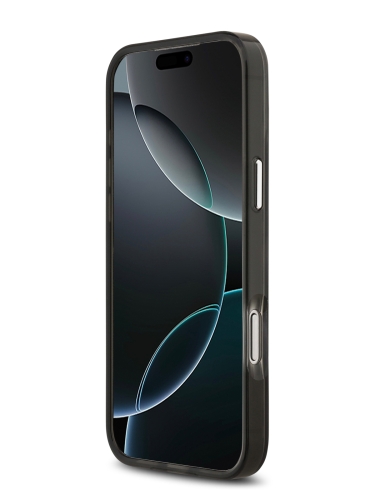 Karl Lagerfeld для iPhone 17 Pro Max чехол IML Leopard Metal camera Hard Black (MagSafe)