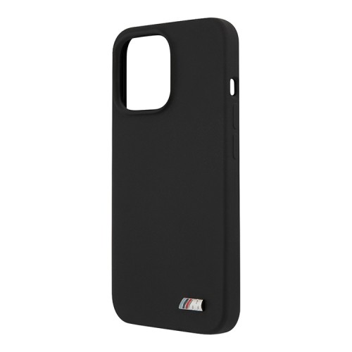 Чехол BMW M-Collection Liquid Silicone для iPhone 13 Pro, черный