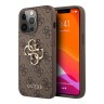 Чехол Guess 4G Big metal logo Hard для iPhone 13 Pro, коричневый