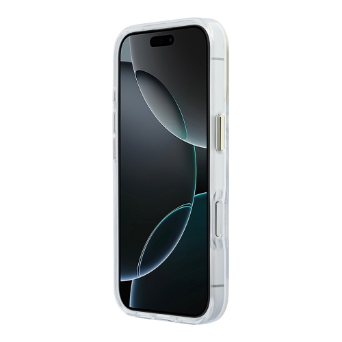 Karl Lagerfeld для iPhone 17 Pro чехол IML NFT Choupettes Script logo Metal Cam прозрачный (MagSafe)