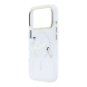 Karl Lagerfeld для iPhone 17 Pro чехол IML NFT Choupettes Script logo Metal Cam прозрачный (MagSafe)