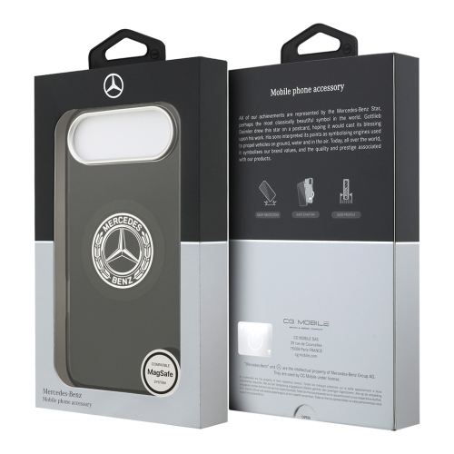Mercedes для iPhone Air чехол IML Double Layer Vintage Logo Metal Cam Hard Black (MagSafe)