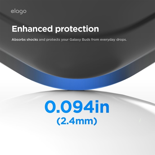 Elago для Galaxy Buds 4/4 Pro чехол EDC Hang case Black