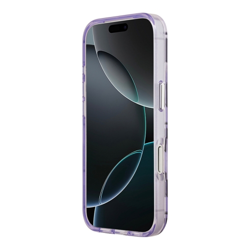 Karl Lagerfeld для iPhone 17 Pro Max чехол IML KL Monogram Metal camera Hard Purple (MagSafe)
