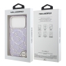 Karl Lagerfeld для iPhone 17 Pro Max чехол IML KL Monogram Metal camera Hard Purple (MagSafe)