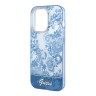 Чехол Guess Toile de Jouy w Electroplated camera Hard для iPhone 14 Pro, голубой