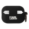 Чехол Lagerfeld Silicone case with ring NFT 3D Karl для Airpods Pro 2, черный