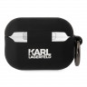 Чехол Lagerfeld Silicone case with ring NFT 3D Karl для Airpods Pro 2 (2022), черный