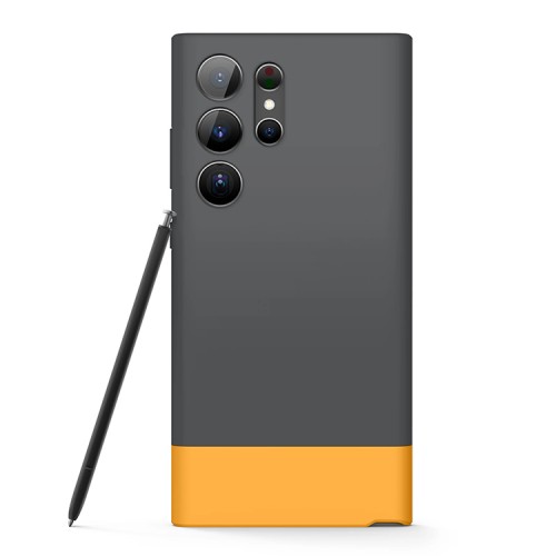 Чехол Elago GLIDE для Galaxy S23 Ultra, серый/желтый