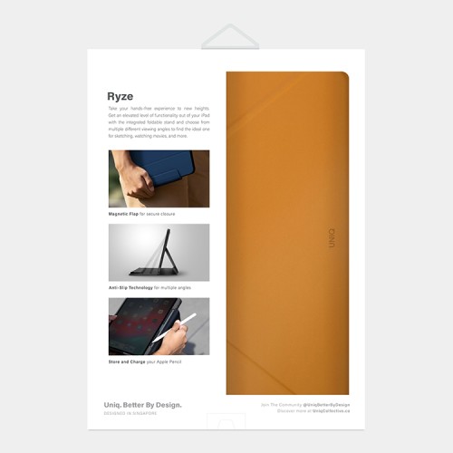 Чехол Uniq RYZE для iPad Pro 11 (2022/21) / Air 10.9 (2022/20), Mustard