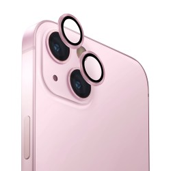 Uniq стекло для iPhone 15/15 Plus OPTIX Camera Lens protector Aluminium Pink, 2 шт.