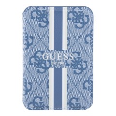 Guess картхолдер для iPhone Wallet Cardslot MagSafe PU 4G Stripes Blue