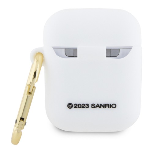 Hello Kitty для Airpods 1/2 чехол Liquid silicone 3D Rubber Kitty Head White