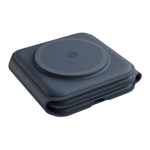 EnergEA Беспроводное СЗУ Bazic GoMag Trio PLUS magnetic wireless foldable 15W Navy Blue