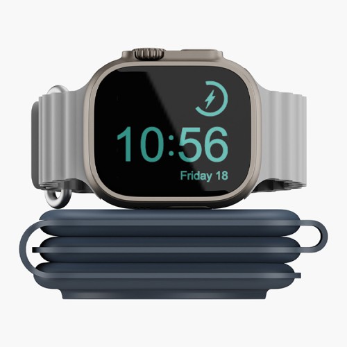 EnergEA Беспроводное СЗУ Bazic GoMag Trio PLUS magnetic wireless foldable 15W Navy Blue