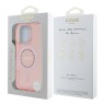 Guess для iPhone 16 Pro чехол PC/TPU Diamond Rhinestone Circle Pink (MagSafe)