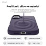 Elago для iPhone 16 чехол Soft silicone (Liquid) Deep Purple