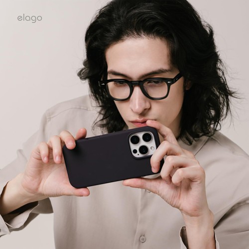 Elago для iPhone 16 чехол Soft silicone (Liquid) Deep Purple