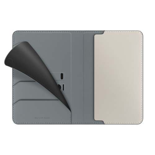 Uniq обложка на паспорт Belmont RFID-blocking passport holder Lichen/Ivory