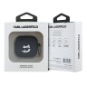Karl Lagerfeld для Airpods 4 чехол Silicone case with ring NFT 3D Choupette Black