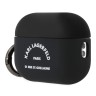 Karl Lagerfeld для Airpods Pro 2 чехол Silicone case with ring RSG logo Black