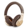 Guess наушники беспроводные накладные Bluetooth HP Dual 4G with Script Metal Logo Brown/Gold