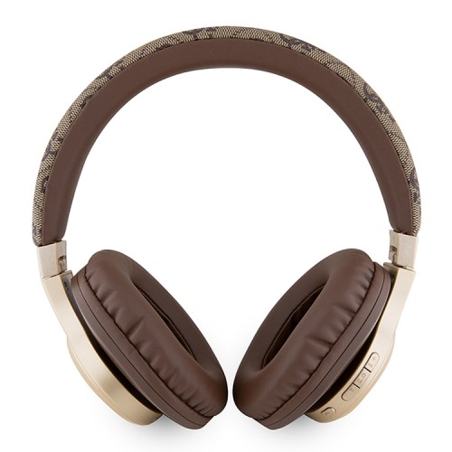 Guess наушники беспроводные накладные Bluetooth HP Dual 4G with Script Metal Logo Brown/Gold