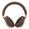 Guess наушники беспроводные накладные Bluetooth HP Dual 4G with Script Metal Logo Brown/Gold