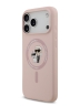 Karl Lagerfeld для iPhone 17 Pro Max чехол Liquid Silicone NFT Karl & Choupette Hard Pink (MagSafe)