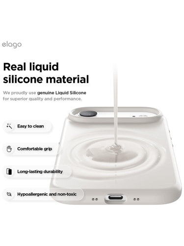Elago для iPhone Air чехол Magnetic Silicone Stone (MagSafe)