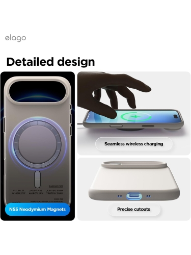 Elago для iPhone Air чехол Magnetic Silicone Stone (MagSafe)