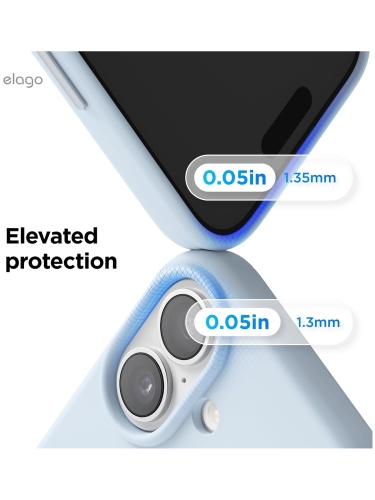 Elago для iPhone 17 чехол Magnetic Silicone Light Blue (MagSafe)