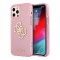 Чехол Guess TPU 4G Big logo Hard Glitter для iPhone 12 | 12 Pro, розовый