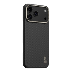 BlueO чехол для iPhone 17 Pro Max, Air Aramid fiber (Kevlar) 600D Black (MagSafe)