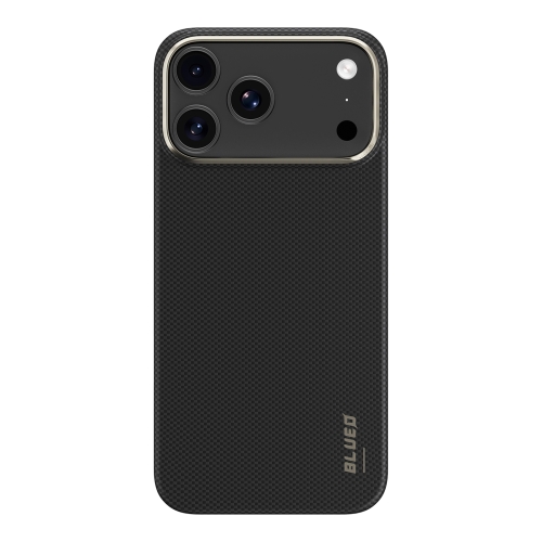 BlueO чехол для iPhone 17 Pro Max, Air Aramid fiber (Kevlar) 600D Black (MagSafe)
