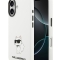 Karl Lagerfeld для iPhone 17 чехол Liquid silicone NFT Choupette Metal Cam Hard White (MagSafe)