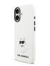 Karl Lagerfeld для iPhone 17 чехол Liquid silicone NFT Choupette Metal Cam Hard White (MagSafe)
