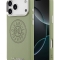Karl Lagerfeld для iPhone 17 Pro Max чехол PU Perforated Round logo Metal camera Hard Green (MagSafe)