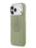 Karl Lagerfeld для iPhone 17 Pro Max чехол PU Perforated Round logo Metal camera Hard Green (MagSafe)