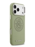 Karl Lagerfeld для iPhone 17 Pro Max чехол PU Perforated Round logo Metal camera Hard Green (MagSafe)