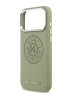 Karl Lagerfeld для iPhone 17 Pro Max чехол PU Perforated Round logo Metal camera Hard Green (MagSafe)