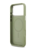 Karl Lagerfeld для iPhone 17 Pro Max чехол PU Perforated Round logo Metal camera Hard Green (MagSafe)