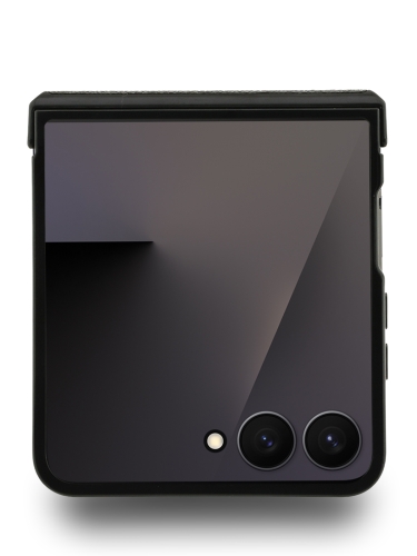 Guess для Galaxy Z Flip7 чехол PU 4G Classic metal logo Hard Black (MagSafe)