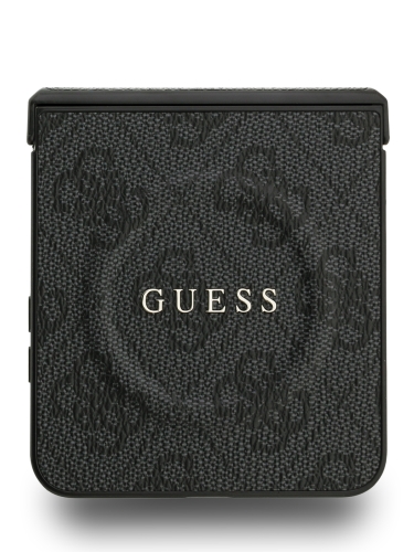 Guess для Galaxy Z Flip7 чехол PU 4G Classic metal logo Hard Black (MagSafe)