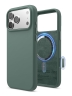 Elago для iPhone 17 Pro Max чехол Magnetic Silicone Midnight Green (MagSafe)