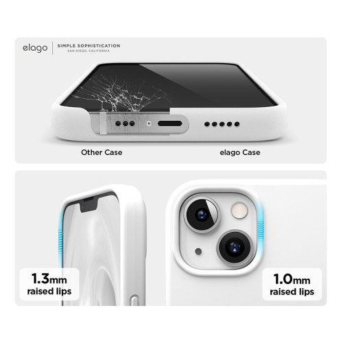 Elago Soft Silicone чехол для iPhone 13, белый