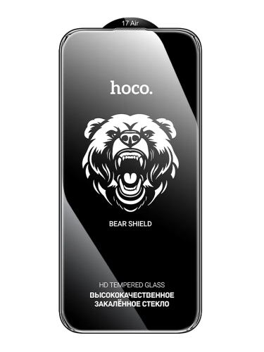 HOCO стекло для iPhone Air, Bear Shield series full screen HD tempered glass Black