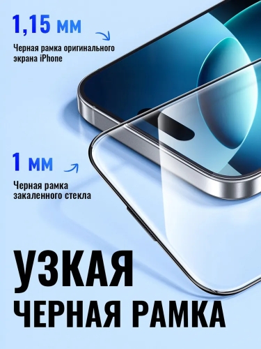 HOCO стекло для iPhone Air, Bear Shield series full screen HD tempered glass Black