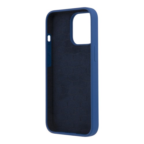 Чехол BMW M-Collection Liquid Silicone для iPhone 13 Pro, синий